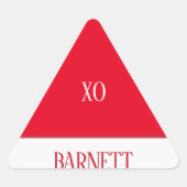 Sticker Triangulaire Sceau d'enveloppe Casquette Elf (Devant)