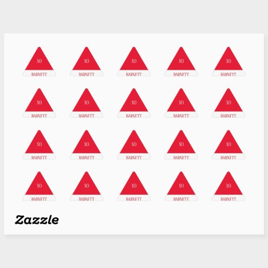 Sticker Triangulaire Sceau d'enveloppe Casquette Elf (Feuille)
