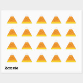 Sticker Triangulaire Sceau d'enveloppe en bonbon de maïs (Feuille)