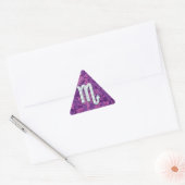 Sticker Triangulaire Scorpio Zodiac Connexion Pink Fuchsia Camo numériq (Enveloppe)