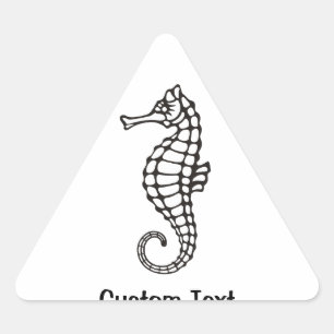 Sticker Triangulaire Seahorse Black