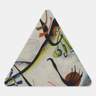 Sticker Triangulaire Segment bleu Kandinsky
