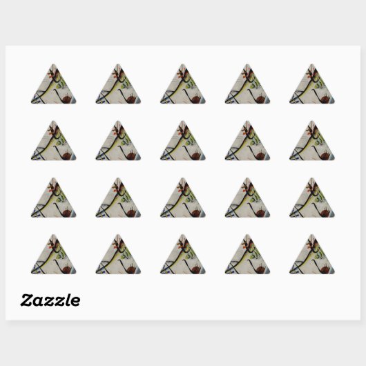 Sticker Triangulaire Segment bleu Kandinsky (Feuille)