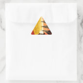 Sticker Triangulaire Sensation striée Tigre Barbe Poisson Imprimer (Sac)