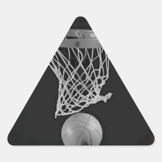 Sticker Triangulaire Sepia Basketball (Devant)