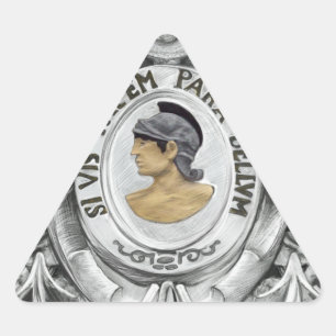 STICKER TRIANGULAIRE SI VIS PACEM PARA BELLUM