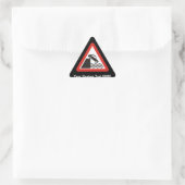 Sticker Triangulaire Signal d'avertissement Quayside (Sac)
