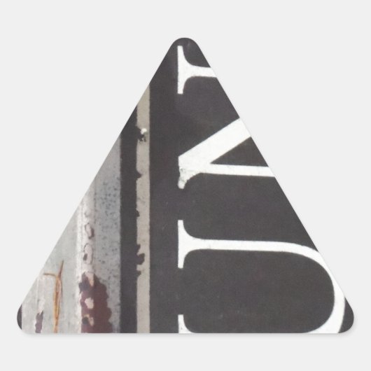 Sticker Triangulaire SIGNE DE JUNK DE Camion vintage (Devant)