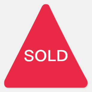 Sticker Triangulaire signe vendu