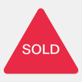 Sticker Triangulaire signe vendu (Devant)