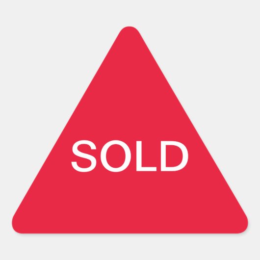 Sticker Triangulaire signe vendu (Devant)