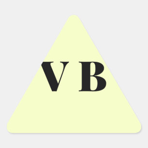 Sticker Triangulaire simple couleur pastel personnalisée minimale solid