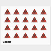 Sticker Triangulaire Simulation interne peinture Abstraite (Feuille)