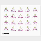 Sticker Triangulaire Sip, Snap Répéter Chasing caféine Selfies concepti (Feuille)