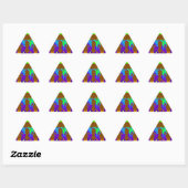 Sticker Triangulaire sirènes pourpres (Feuille)