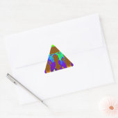 Sticker Triangulaire sirènes pourpres (Enveloppe)