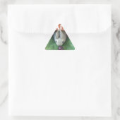 Sticker Triangulaire Snacking de lapin mignon (Sac)