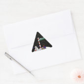 Sticker Triangulaire Snowman & Pôle Nord - (Enveloppe)