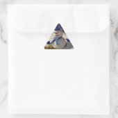 Sticker Triangulaire Snowman withBlue Hat and Scarf (Sac)
