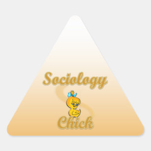Sticker Triangulaire Sociologie Chick