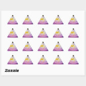 Sticker Triangulaire Soft Pink Waterlily (Feuille)