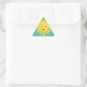 Sticker Triangulaire Soleil Avec Lignes Circulaires (Sac)