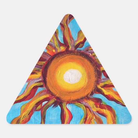 Sticker Triangulaire Soleil sauvage (Devant)