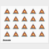 Sticker Triangulaire Soleil sauvage (Feuille)