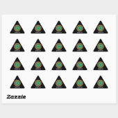 Sticker Triangulaire Soleil vert (Feuille)