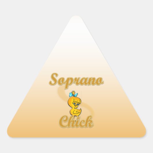 Sticker Triangulaire Soprano Chick (Devant)