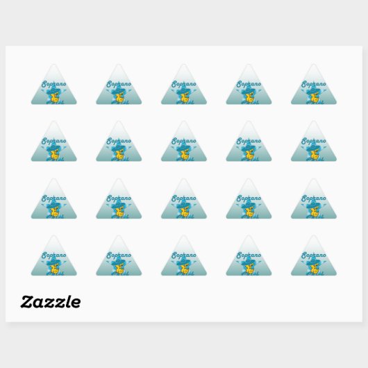 Sticker Triangulaire Soprano Chick #7 (Feuille)