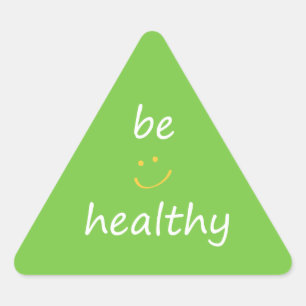 Sticker Triangulaire Soyez sain