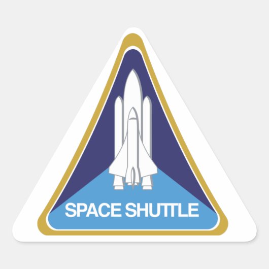 Sticker Triangulaire Space Shuttle (Devant)