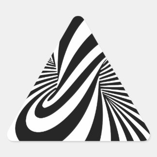 Sticker Triangulaire Spiral optique 3D