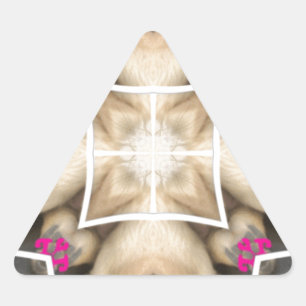 Sticker Triangulaire Splendor du Serengeti : Artistère de masquage anim