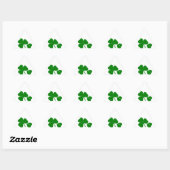 Sticker Triangulaire St Patrick's Day - Obtenez Lucky 3 + 1 feuilles = (Feuille)