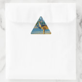 Sticker Triangulaire Stade / Buck Deer, Ciel bleu clair (Sac)