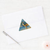 Sticker Triangulaire Stade / Buck Deer, Ciel bleu clair (Enveloppe)