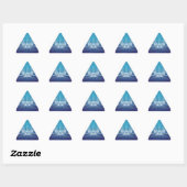 Sticker Triangulaire Starlit Menorah II (Feuille)