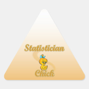 Sticker Triangulaire Statisticien Chick