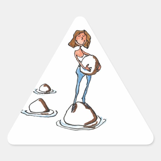 Sticker Triangulaire Stepping (Devant)