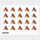 Sticker Triangulaire Stylish graphic (Feuille)