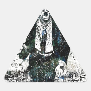 Sticker Triangulaire Suite de squelette de la mort