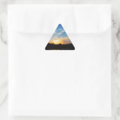 Sticker Triangulaire Sunset Mountain Lake (Sac)