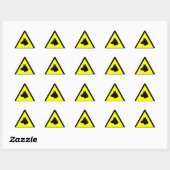 Sticker Triangulaire Symbole chien de garde (Feuille)