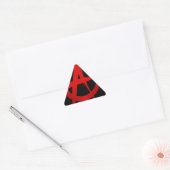 Sticker Triangulaire Symbole d'anarchie (Enveloppe)