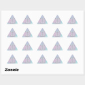 Sticker Triangulaire Symbole Gemini de style perle (Feuille)