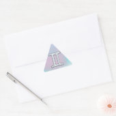 Sticker Triangulaire Symbole Gemini de style perle (Enveloppe)