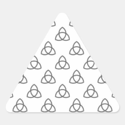 Sticker Triangulaire Symbole Triquetra Vesica (Devant)