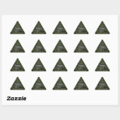Sticker Triangulaire SYMBOLE Zodiaque Aquarius Camouflage numérique ver (Feuille)